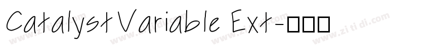 CatalystVariable Ext字体转换 CatalystVariable Ext字体转换